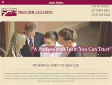 Tablet Screenshot of frontierevictions.com